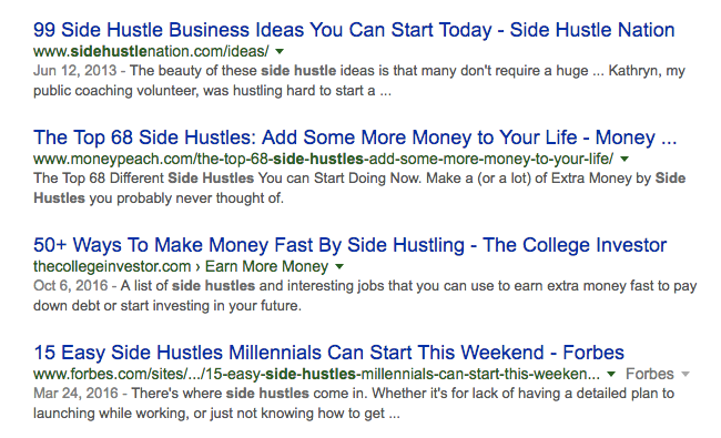 50 side hustles you can use to make money fast